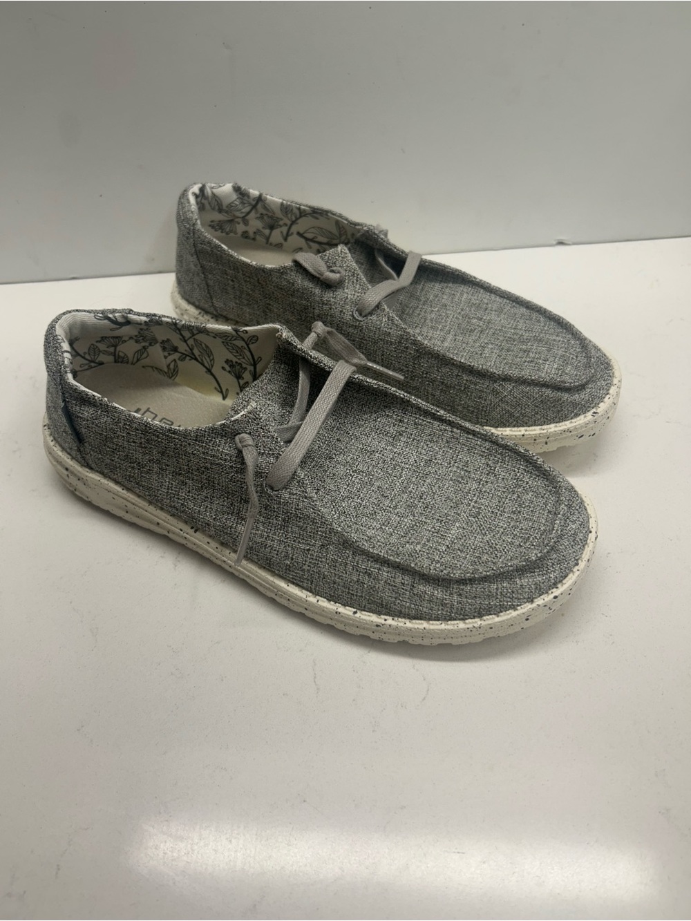 Hey Dude Women's Gray Slip-On Casual Loafers